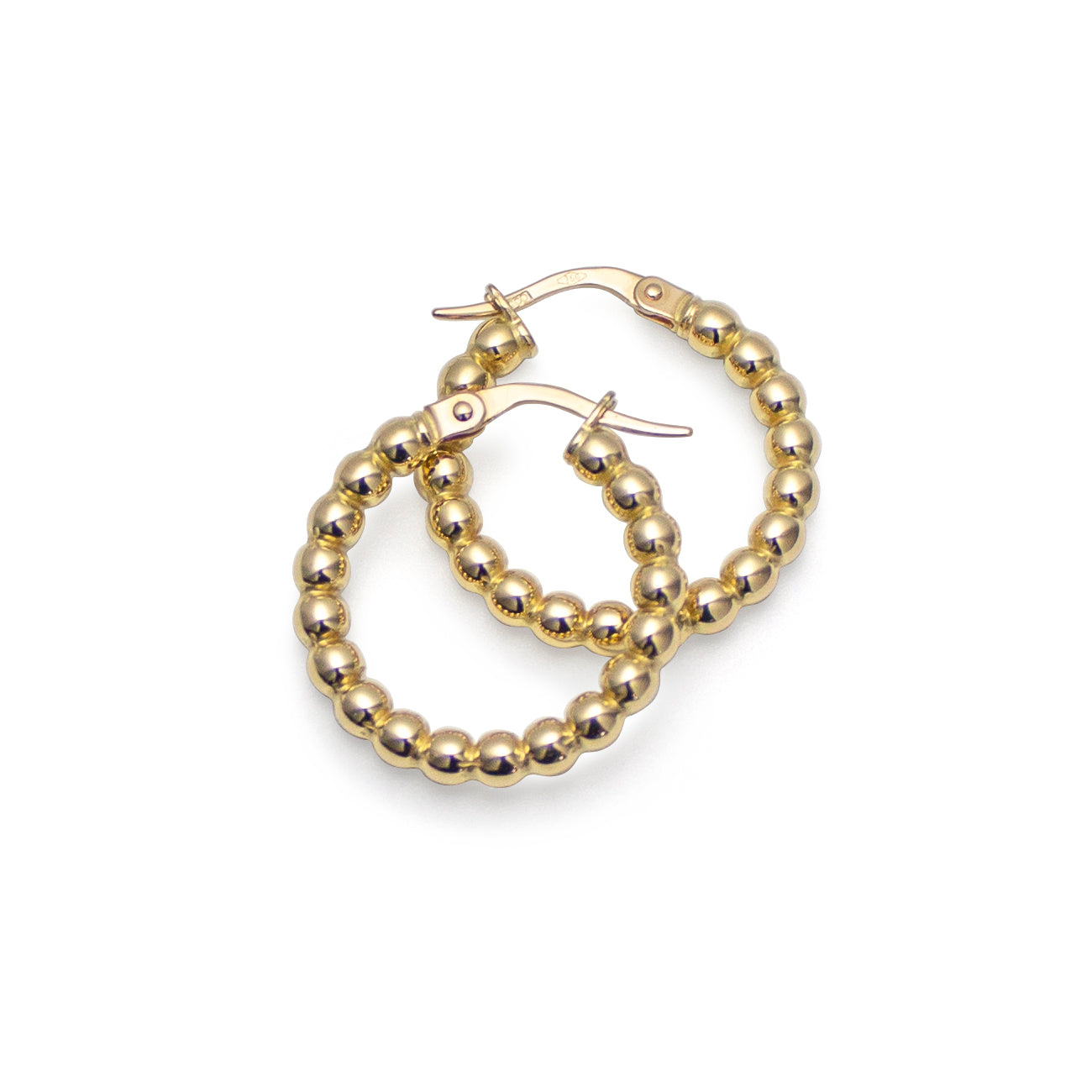 Guldörhänge Creol Kulor