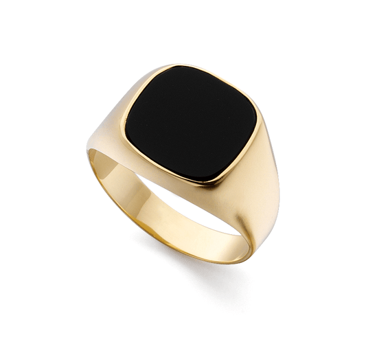 Guldring Klack Onyx