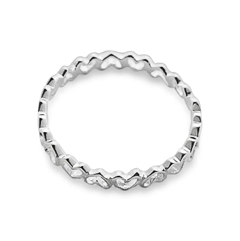 Silverring Hjärtan