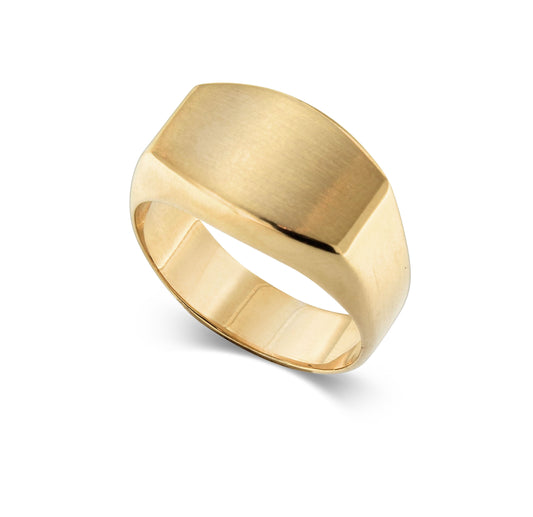 Silverring Förgylld Klack