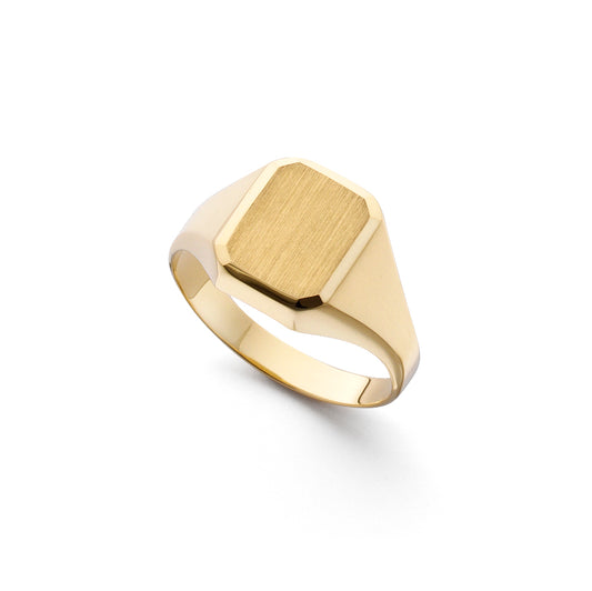 Silverring Förgylld Klack