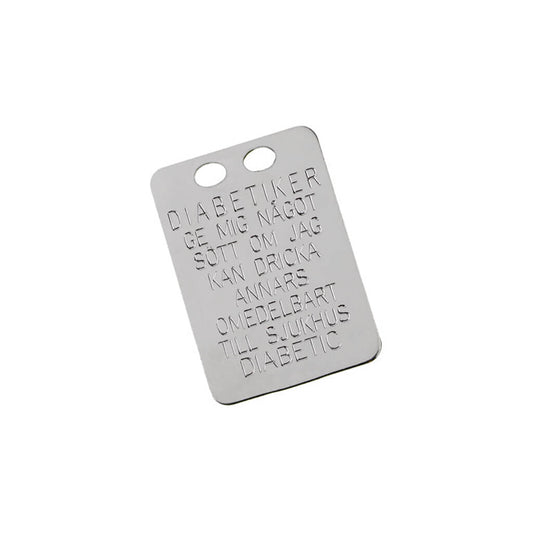 Silverberlock ID-Bricka Diabetiker