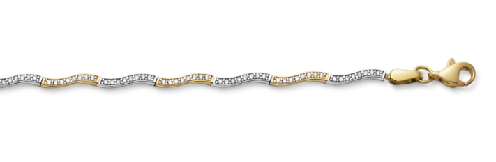 Guldarmband Vågor Tvåfärgat KZ