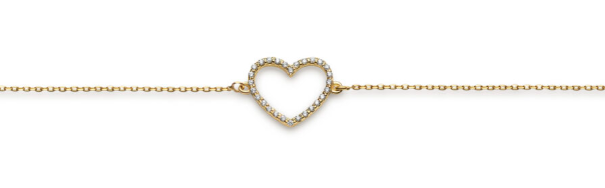 Guldarmband Hjärta KZ