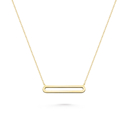 Guldhalsband Paperclip