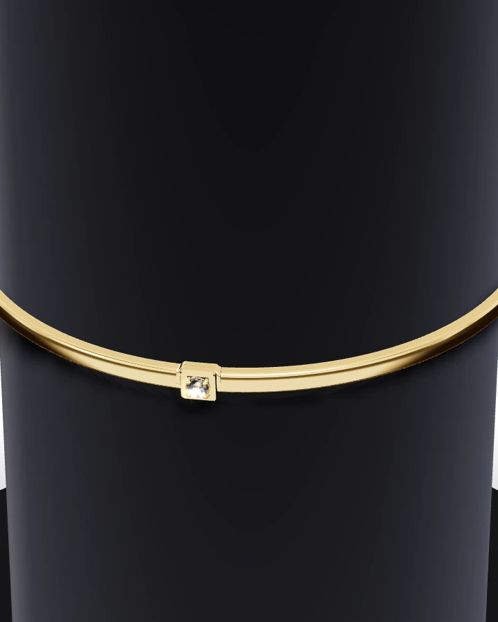 Guldarmband Armring Solitär KZ