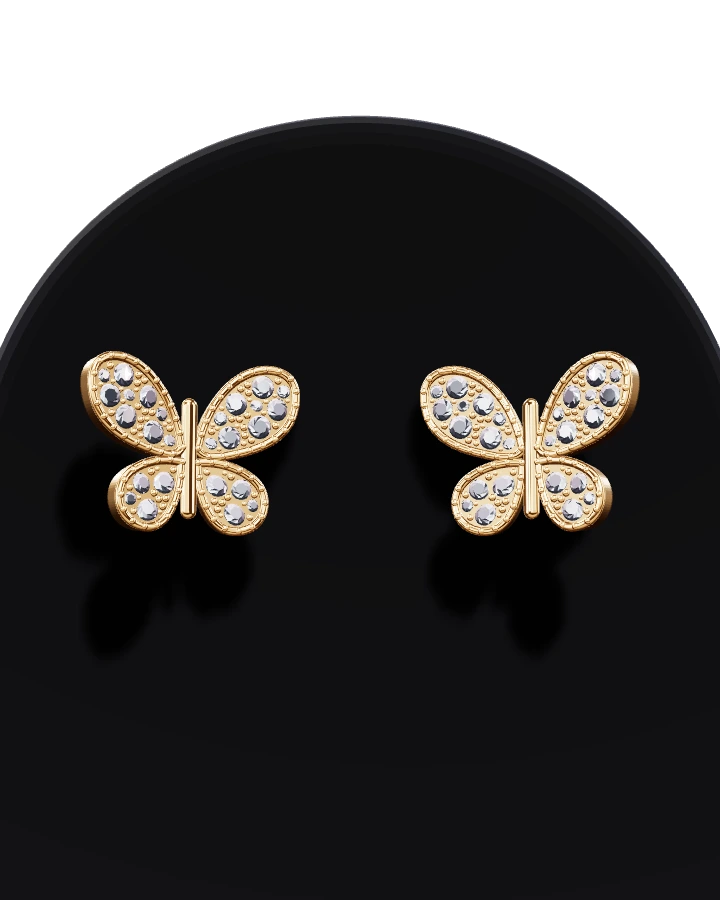 Guldörhänge Fjäril KZ
