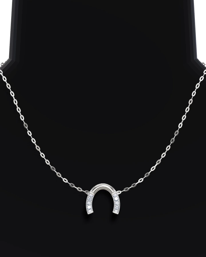 Silverhalsband Lyckohästsko CZ