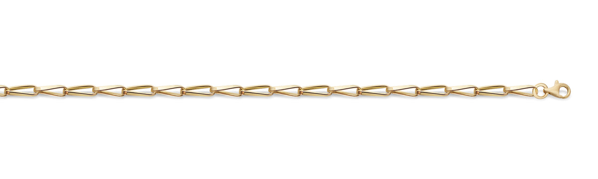 Guldhalsband Paperclip Vriden