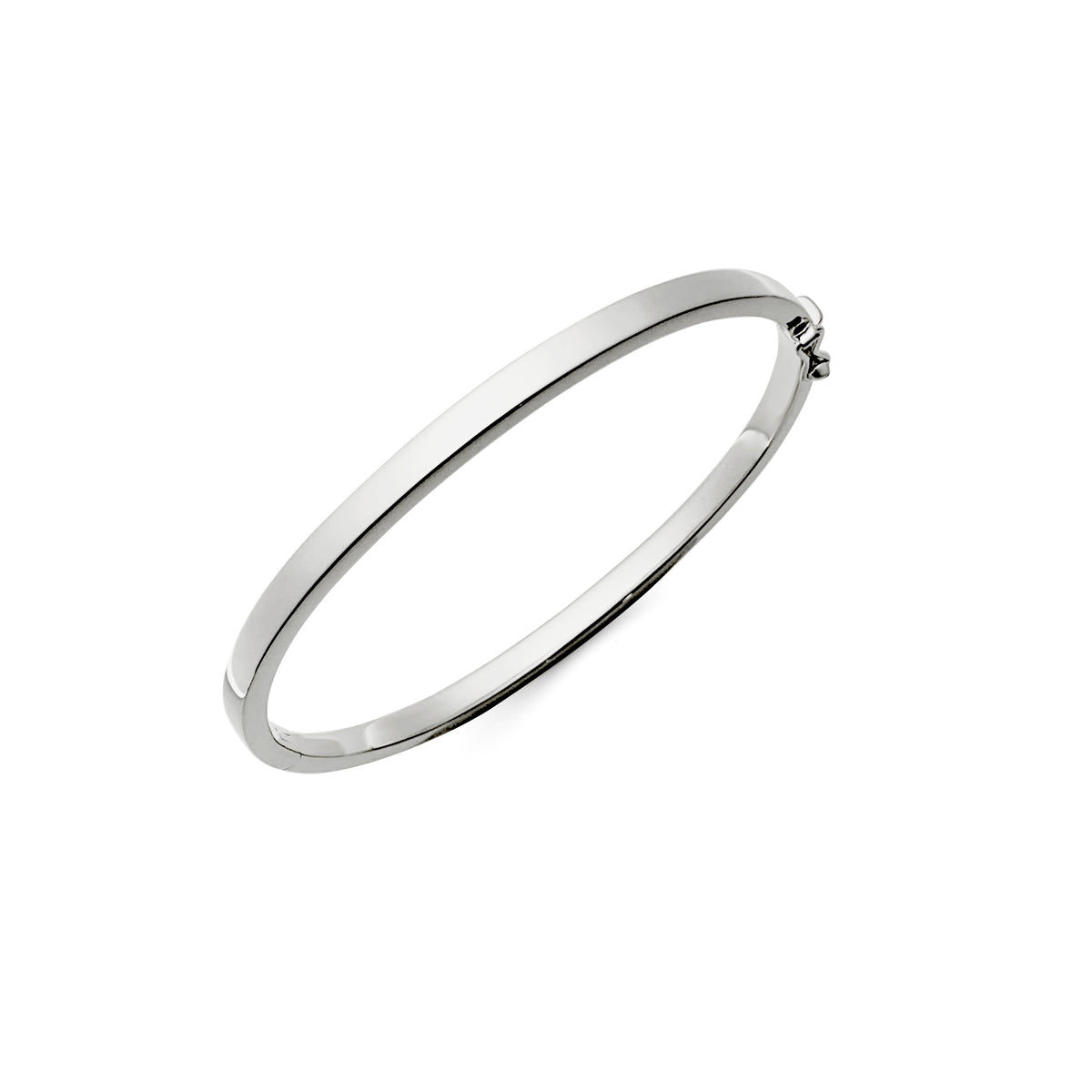 Guldarmband Armring Platt Vitguld