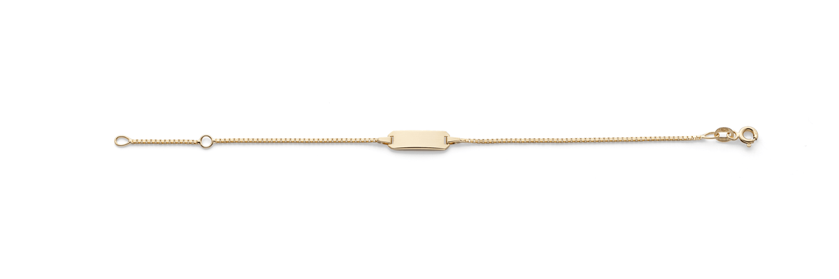 Guldarmband ID-bricka Venezia