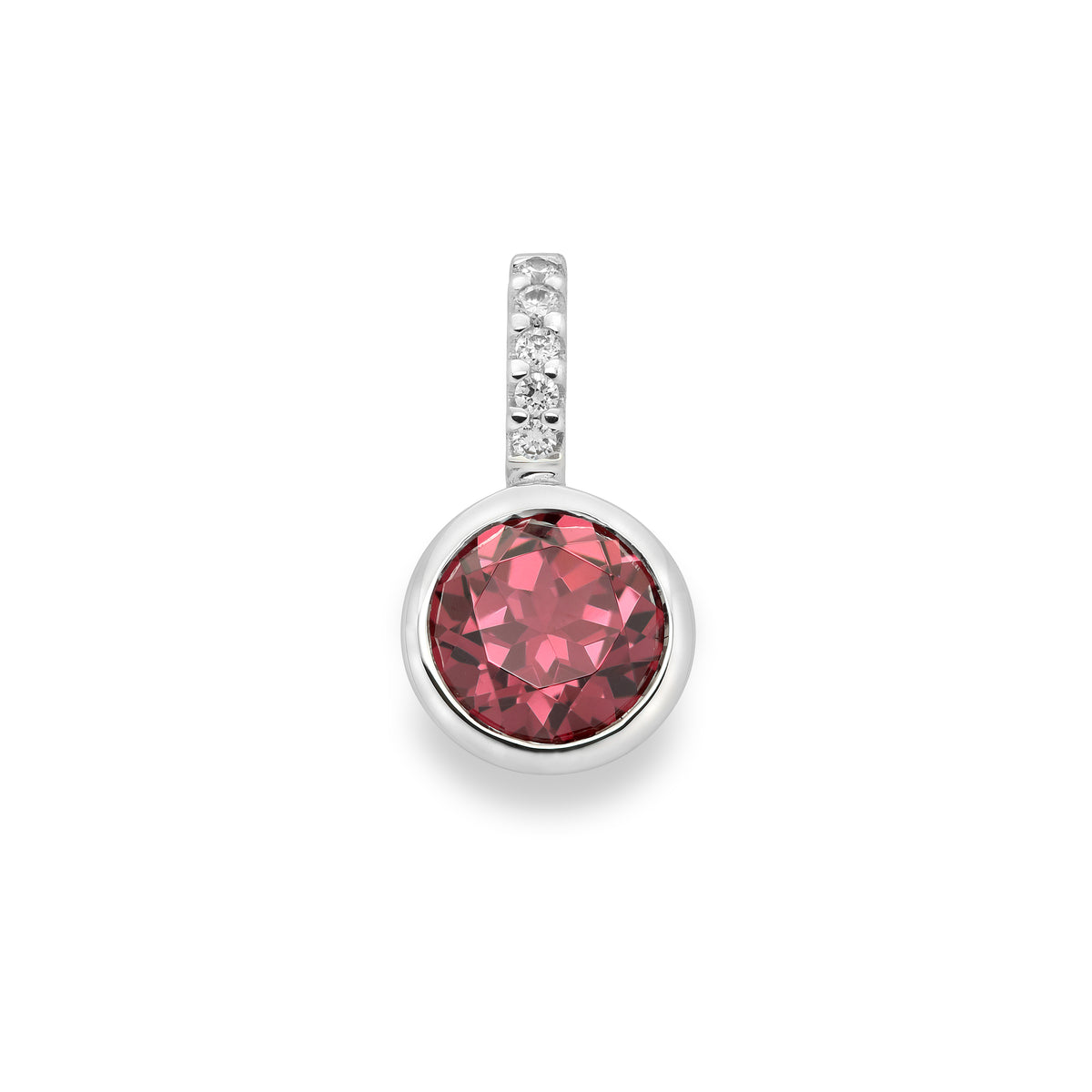 Guldberlock Rodolit Diamanter Vitguld