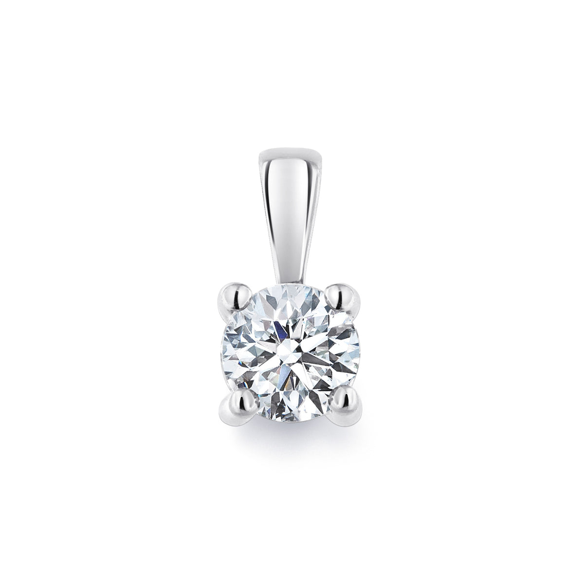 Guldberlock Solitär Diamant Vitguld