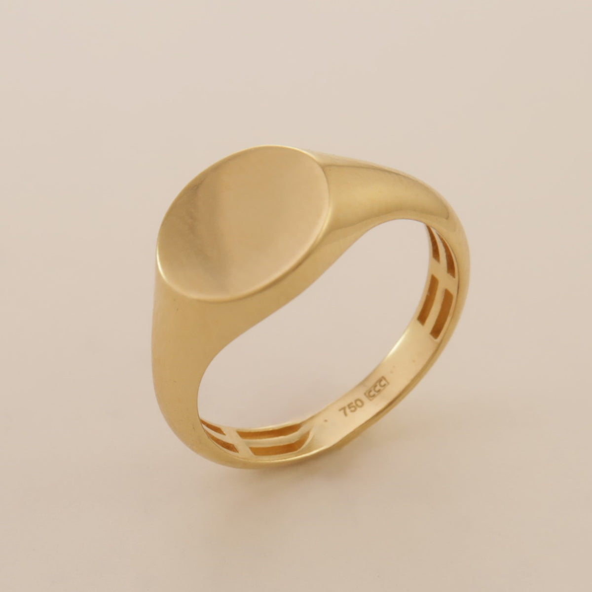 Guldring Klack Rund