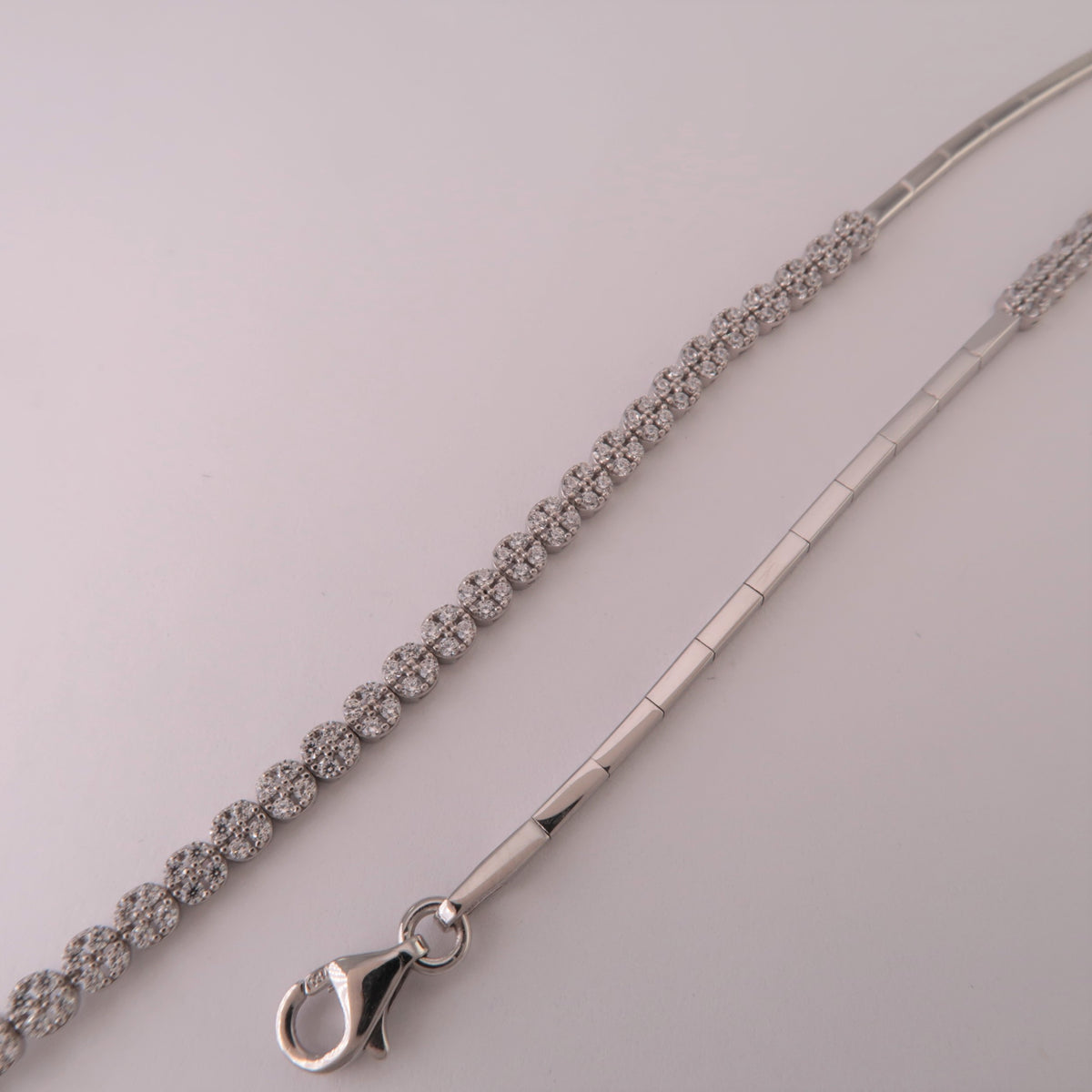 Guldarmband Pavé KZ Vitguld