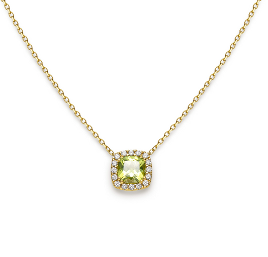 Guldhalsband Peridot KZ