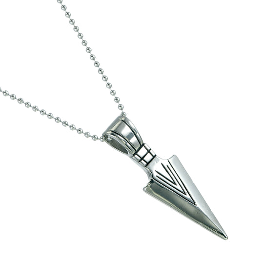 Steel necklace Arrow