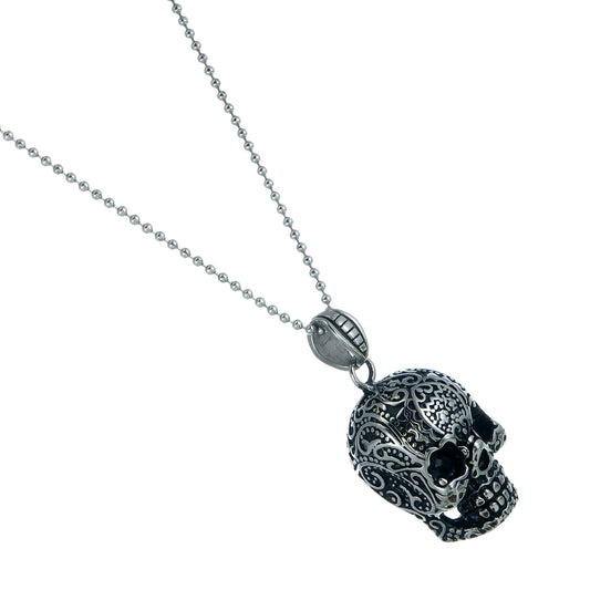 Steel necklace Skull