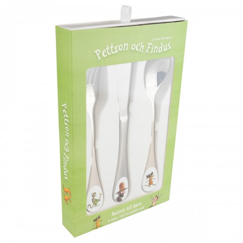 Children's cutlery Pettson and Findus with decor by Sven Nordqvist 
