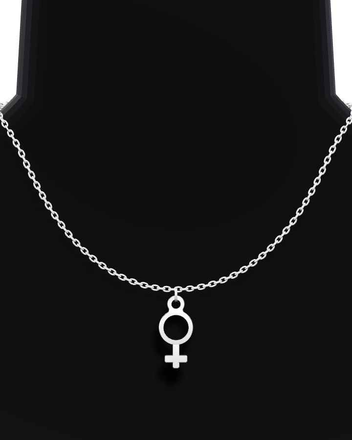 Silverhalsband Kvinnosymbol