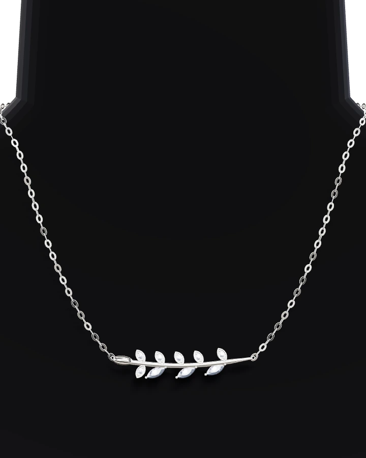 Silverhalsband Kvist CZ
