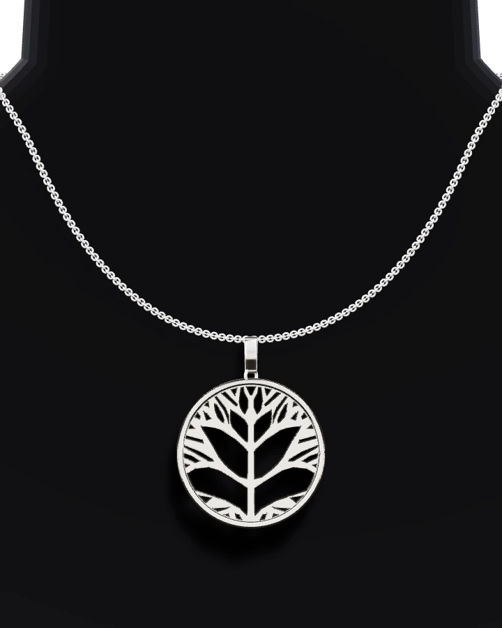 Silverhalsband Livets Träd