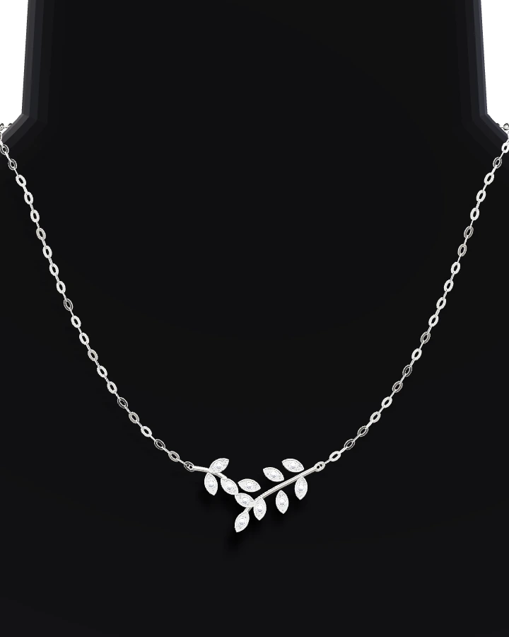Silverhalsband Lövkvistar CZ
