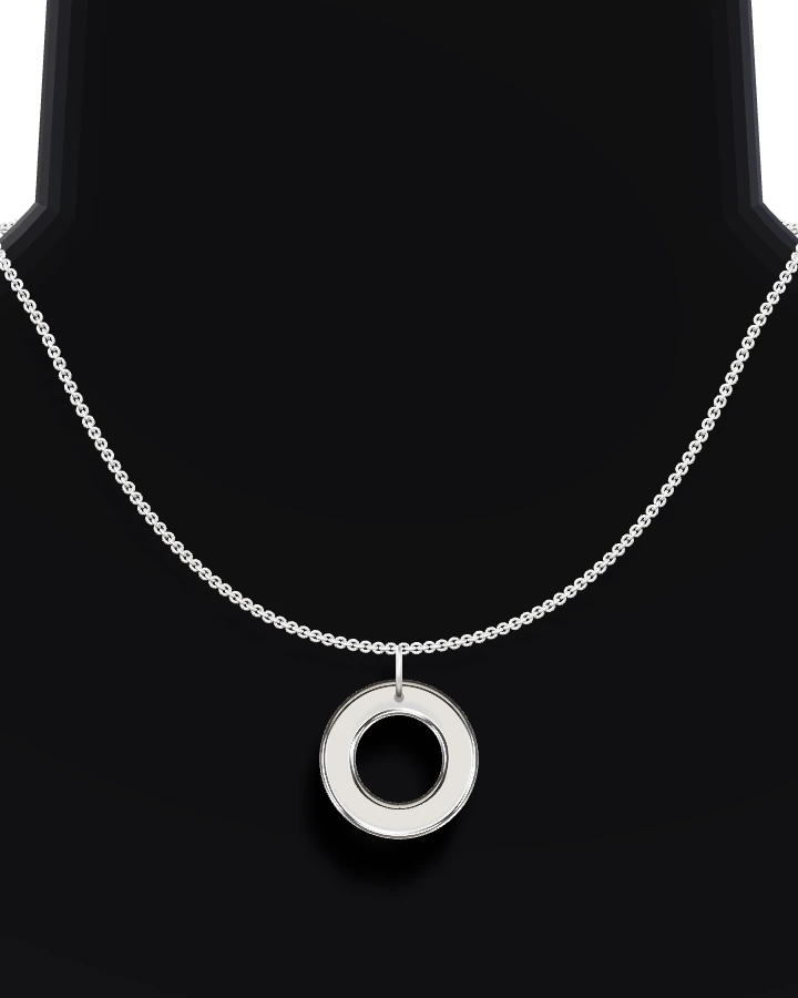 Silverhalsband Öppen Cirkel