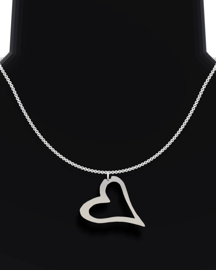 Silverhalsband Vridet Öppet Hjärta